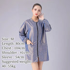 Hair Salon Work Clothes Pet Grooming Uniforms Long Sleeve Beauty Salon Smock Barber Shop Hairdresser Robe Anti Hair Gown Y1206