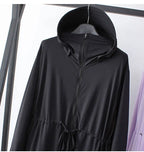 UV Protection Thin Breathable Sun-Proof  Cycling Coat Ice Silk Sunscreen Hoodies Long Sleeve Summer Ice Silk Sunscreen Clothing