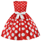 Girls' clothing, girls' baby clothes, skirt with bow and polka dot pattern, imitation show, Halloween party, exquisite clothing
