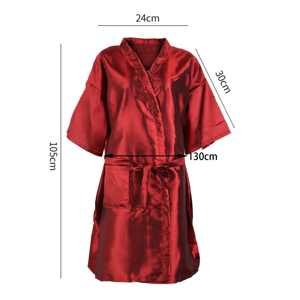 Haircut Cape Loungewear Professional Clients Barber V Neck Hair Salon Smocks