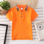 Boys Polo Shirts Short Sleeve Kids Shirt for Boys Collar Tees Fashion Baby Boys Girls Shirts 2-16 Years Children Clothes Tops
