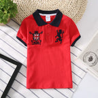 Boys Polo Shirts Short Sleeve Kids Shirt for Boys Collar Tees Fashion Baby Boys Girls Shirts 2-16 Years Children Clothes Tops