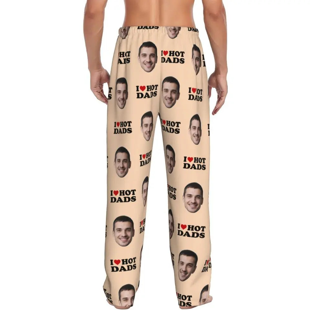 I Love Hot Moms Custom Pajama Pants