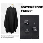 Professional Barber Cape Hair Cutting Cape Waterproof Silicone Collar Transparent Anti Static Salon Cape Eagle Shawl Style