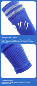 Loogdeel 1Pair Football Sock Calf Sleeves Adult Knee Protection Sports Socks High Tube Breathable Soccer Leg Warmers Shin Guard