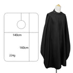 Professional Barber Cape Hair Cutting Cape Waterproof Silicone Collar Transparent Anti Static Salon Cape Eagle Shawl Style