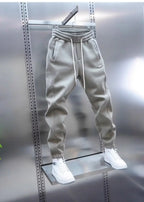 Men's Pants - Solid Color Casual Pants, Sweatpants