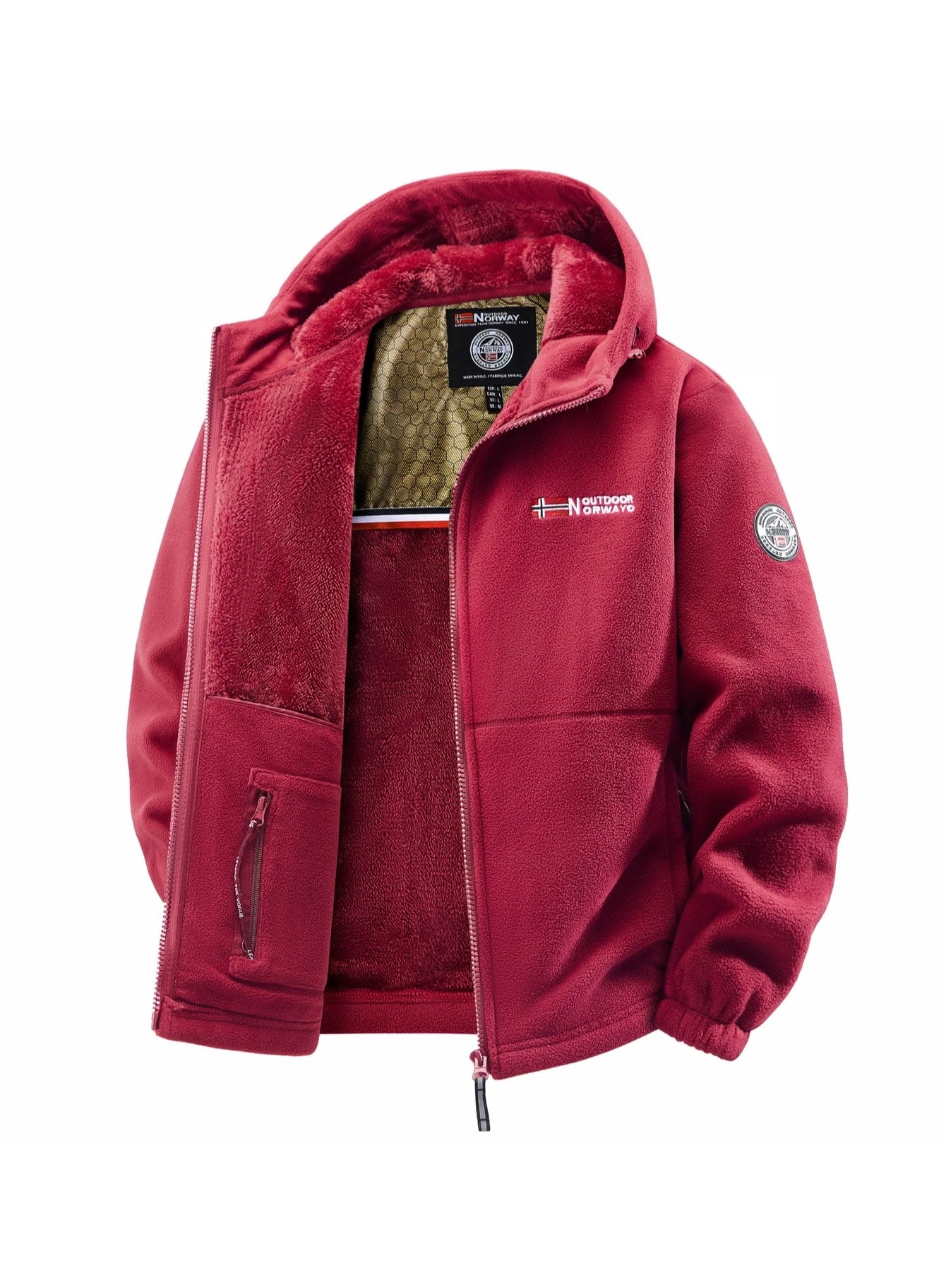 Men's Autumn and Winter Outdoor Hooded Jacket