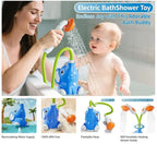 Baby Bath Shower Head Toys for Kids Ages 2-4, Bath Toys for Infants with Elephant Water Pump for Kids 3-5, Kids Bath Toys