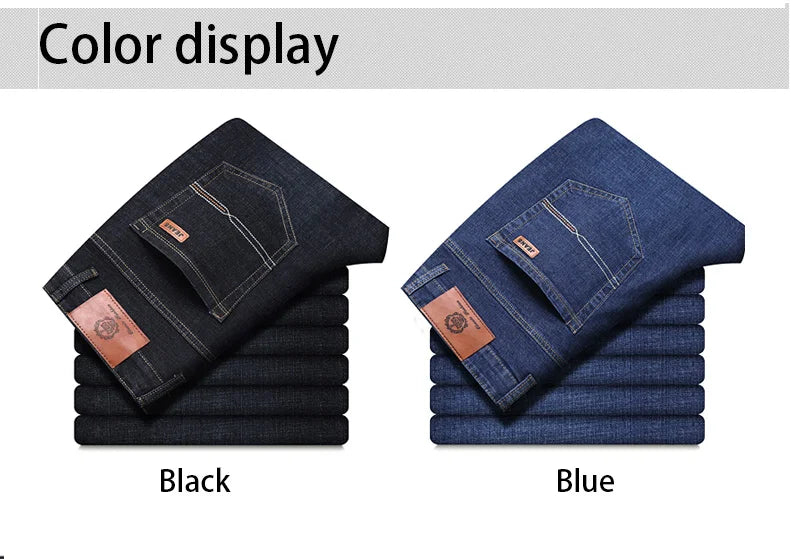 New Men Classic Jeans  Denim Overalls Mens Pants Size 32-38