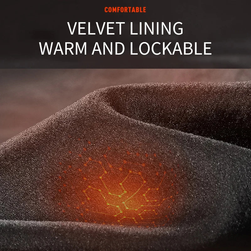 Warm Pants For Men With Plush And Thickened Autumn And Winter High Elasticity,