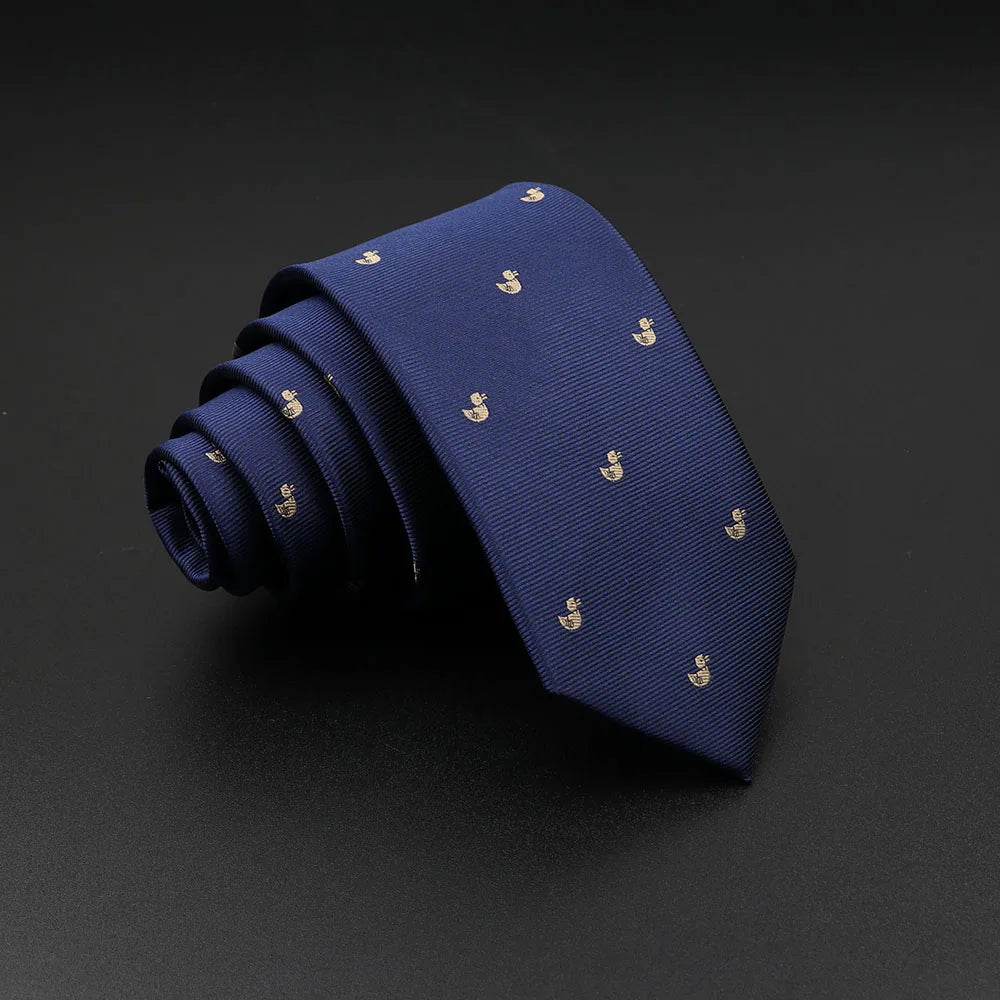 New Design Animal Tie For Men Polyester Woven Necktie Ladybug Dog Dinosaur Shark Jacquard Fashion Party Wedding Gravata Ties