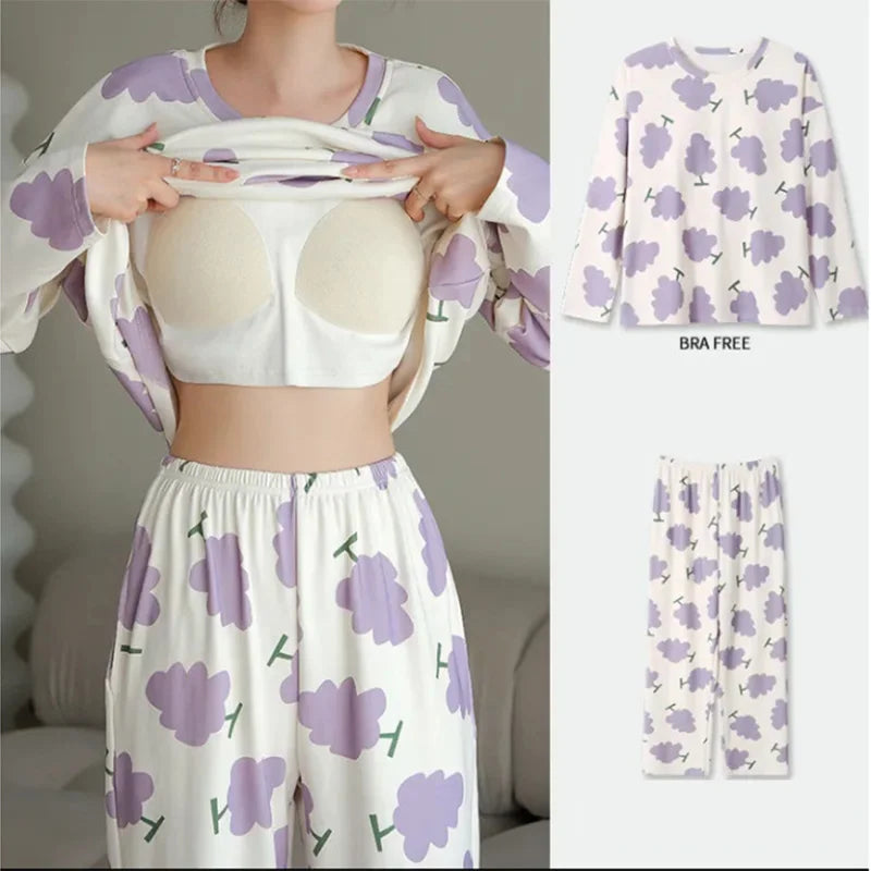 Nursing Pregnant Women's Clothing Set Large Size