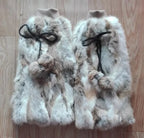 Warm Spring Women Fur Leg warmer With Rabbit Fur Leg warmer Girls Over Knee For Atumn and Winter 2018 Fashion polainas mulher