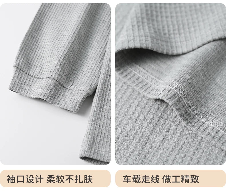 Men Pajamas Set 100% Cotton Casual Sleepwear