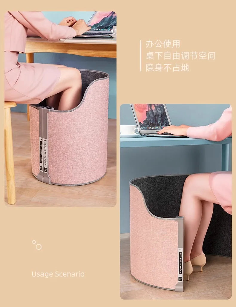 220V Electric Foot Warmer Under Desk Heating Pad for Office Winter Warmth Leg Heating Blanket DAB