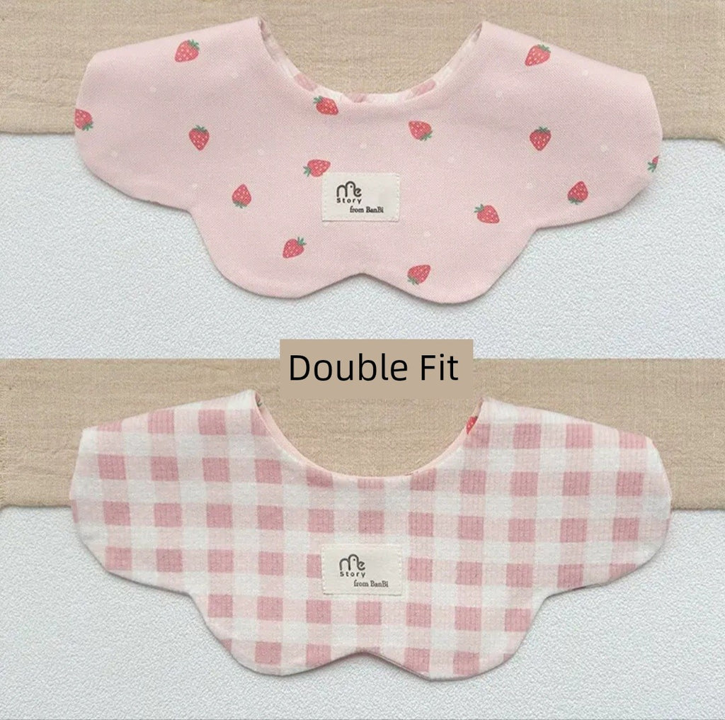 [2] Baby double-sided saliva towel ins K-style New arrival baby cotton bib Easiest for match double-sided saliva pocket bib