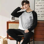 Pajamas Men Long Sleeves and Trousers