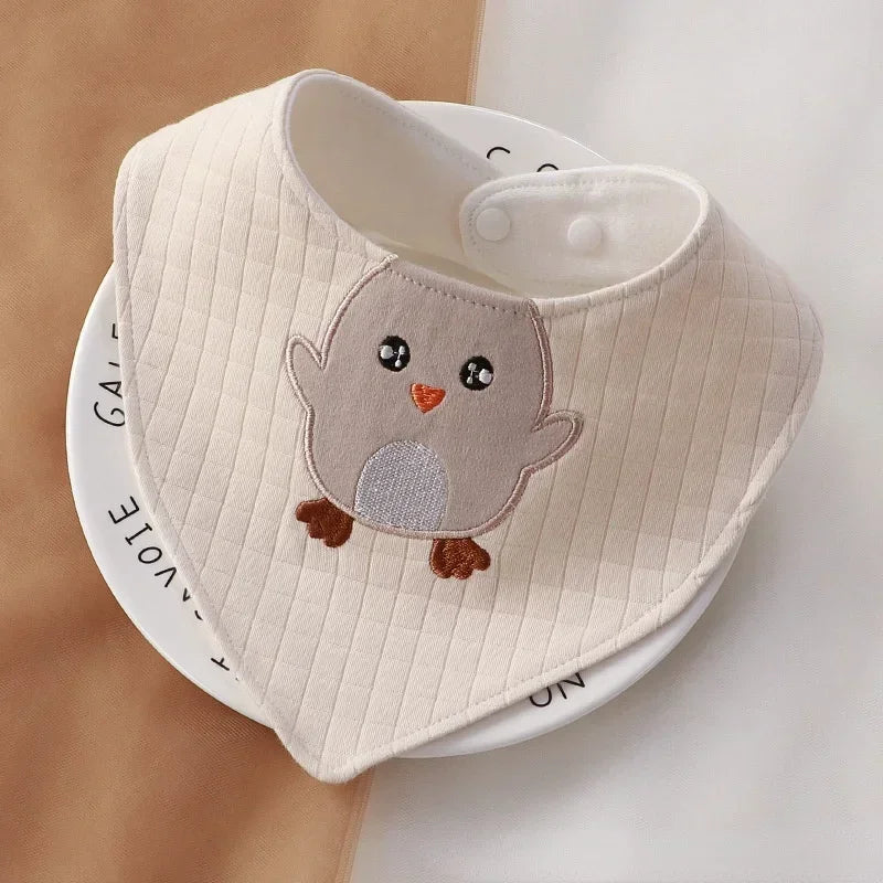 Cartoon Baby Bibs Soft Newborn Feeding Towel Cotton Cloths Baby Girls Boys Bandana Bib Newborn Saliva Towel Burp Cloths