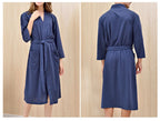 Women Men Pajamas Bathrobe Couples Waffle Bathrobe Cotton Men's Bathrobe