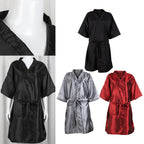 Haircut Cape Loungewear Professional Clients Barber V Neck Hair Salon Smocks