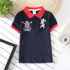Boys Polo Shirts Short Sleeve Kids Shirt for Boys Collar Tees Fashion Baby Boys Girls Shirts 2-16 Years Children Clothes Tops