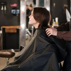 Professional Salon Hair Cutting Cape Barber Cape for Men/Women Adjustable Snap Button with Waterproof Hairdressing Salon Cloak