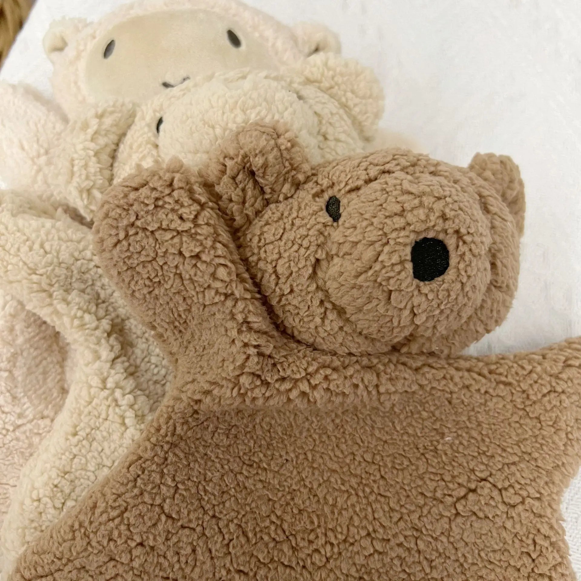 Baby Soothing Doll for Newborn Accessories Photography Props Cute Bear Baby Sleeping Doll Baby Care Soft Plush Dolls