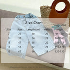 New Kids Jeans 2-6 Years Childrens Loose Wide Leg Pants Girls Simple Solid Color Trousers Fashion Jeans