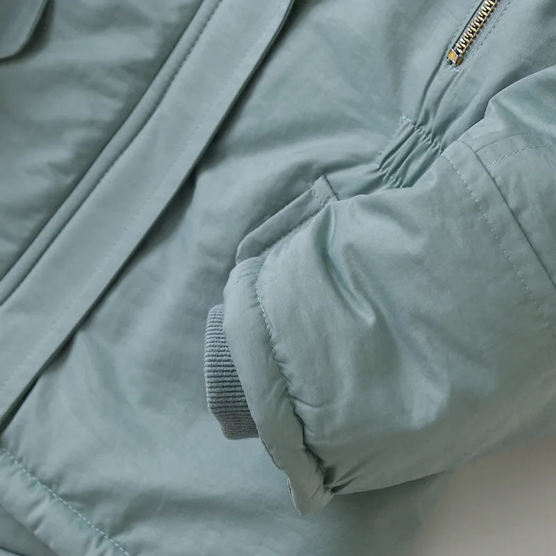 2025 Autumn Winter Girl Jacket Coat Faux Fur Hooded Plus Velvet Thicken Warm Jacket For Girl 4-14 Year Kids Teenager Girl Parka