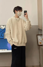 Man Clothes Red Coat Jacket Knitted Sweaters