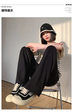 Maternity Clothings Maternity Wide Leg Pregnancy Pants Wear Trousers with Vertical Stripes Clothes for Pregnant Women
