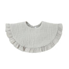 Korean Baby Feeding Drool Bib Ruffle Solid Infants Lace Saliva Towel Soft Cotton Burp Cloth For Newborn Toddler Kids Bibs
