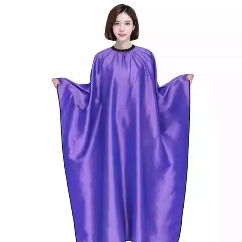 Custom Logo Water Repellent Adjustable Metal Button Hair Salon Work Hair Salon Hair Dressing Capes