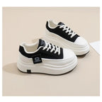 Shoes for Women Autumn Trend New Woman Flats Shoes Chunky Lace-up Soft-sole Casual Sneakers Female Vulcanized Shoe Walking Shoe