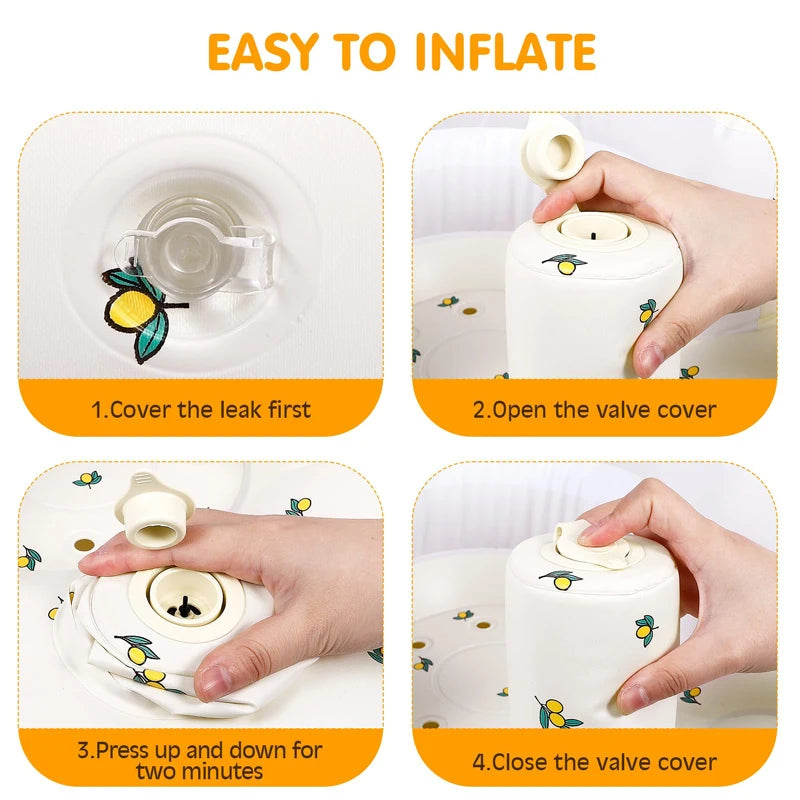 Children Inflatable Sofa,Blow Up with Built in Air Pump,Inflatable Baby Sofa for Babies 3 Months & Up,Baby Seats for Infants