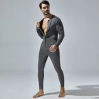 New Men's One-Piece Pajamas Home Fitness Wear Men's Bodysuit
