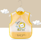Cartoon Foldable Sleeveless Baby Bibs Waterproof Bib Feeding Baby Burp Cloths Girls Boys Saliva Towel Print Apron