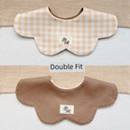 [2] Baby double-sided saliva towel ins K-style New arrival baby cotton bib Easiest for match double-sided saliva pocket bib