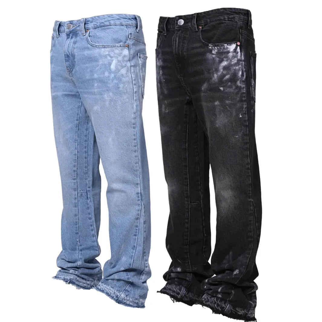 Jeans Men Denim Pant Vintage Straight Pants
