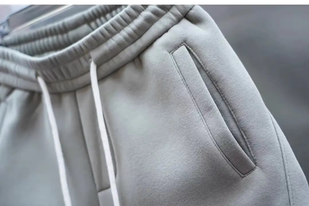 Men's Pants - Solid Color Casual Pants, Sweatpants