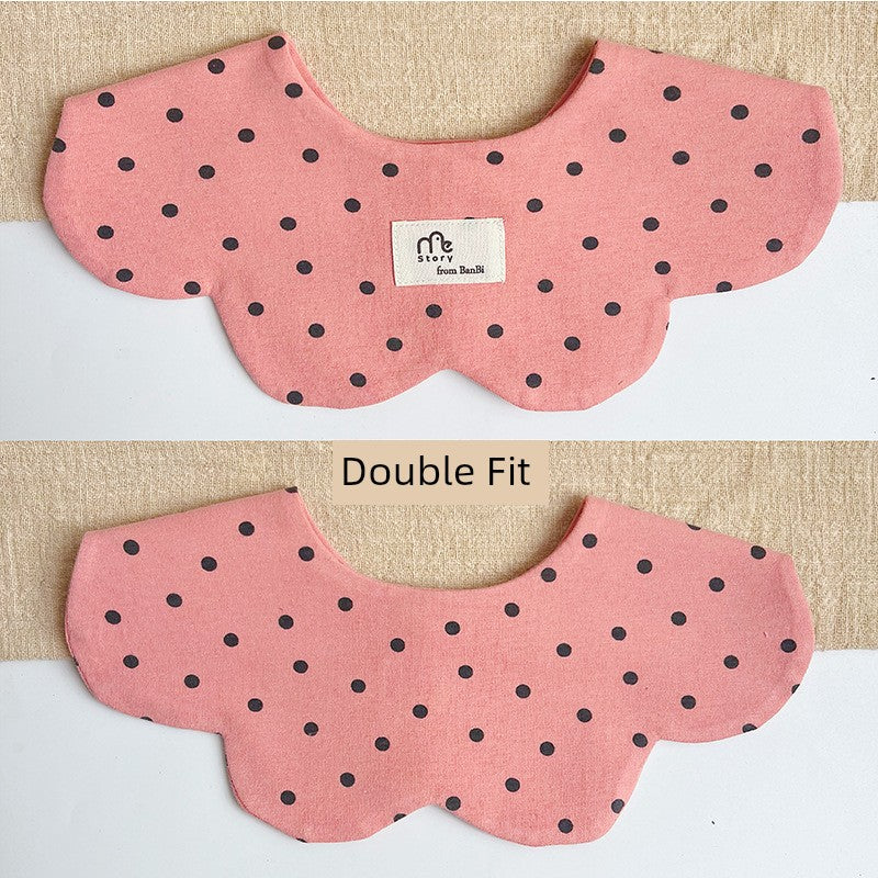 [2] Baby double-sided saliva towel ins K-style New arrival baby cotton bib Easiest for match double-sided saliva pocket bib