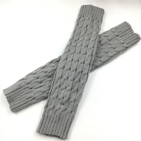 New Women Autumn And Winter Legwarmers Kapron Hemp Flowers Kneepad Leg Warmer Female Girls Pile Heap Socks Sports Safety