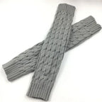 New Women Autumn And Winter Legwarmers Kapron Hemp Flowers Kneepad Leg Warmer Female Girls Pile Heap Socks Sports Safety