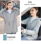 UV Protection Thin Breathable Sun-Proof  Cycling Coat Ice Silk Sunscreen Hoodies Long Sleeve Summer Ice Silk Sunscreen Clothing