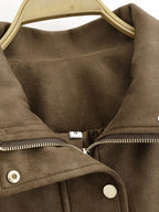 Women's Jackets 2025 Autumn Winter New Fashion Long Sleeves Double-Breasted Hooded Jacket Female High Street Elegant New Coats