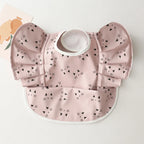 Baby Bibs INS Nordic Style Angel Feed Pocket Burp Girl Boy Infant Meals Bib Waterproof Easy Clean Cute Elephant Bibs Soft PU