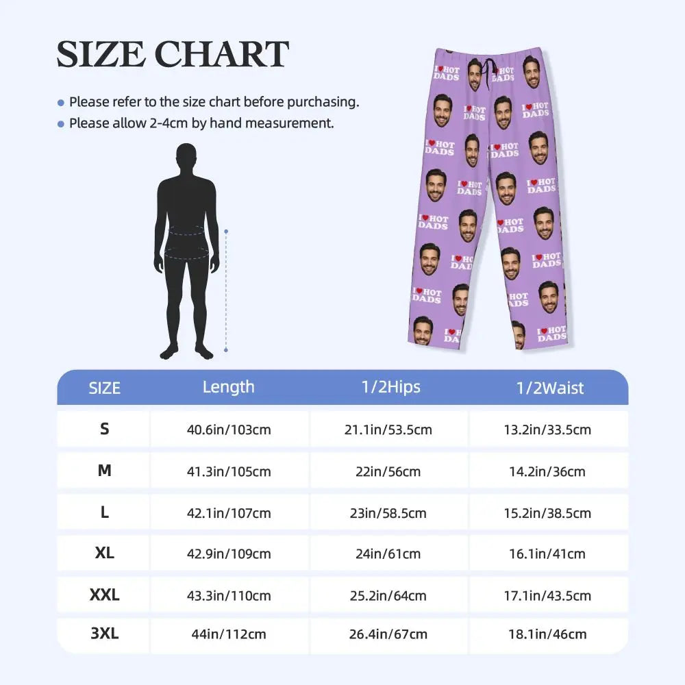 I Love Hot Moms Custom Pajama Pants
