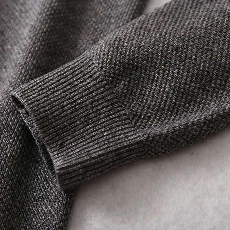 Men Sweater 85% Mulberry Silk 15% Cashmere Solid Colors Crew Neck everyday Long Sleeve Pullover Warm Top Shirt L XL XXL LY047