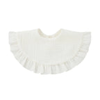 Korean Baby Feeding Drool Bib Ruffle Solid Infants Lace Saliva Towel Soft Cotton Burp Cloth For Newborn Toddler Kids Bibs